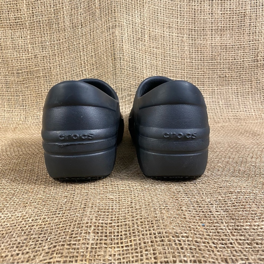CROCS Clogs Slip On Black Comfort Slip Resistant Nurse Work  Shoes Size 8 - Picture 8 of 10